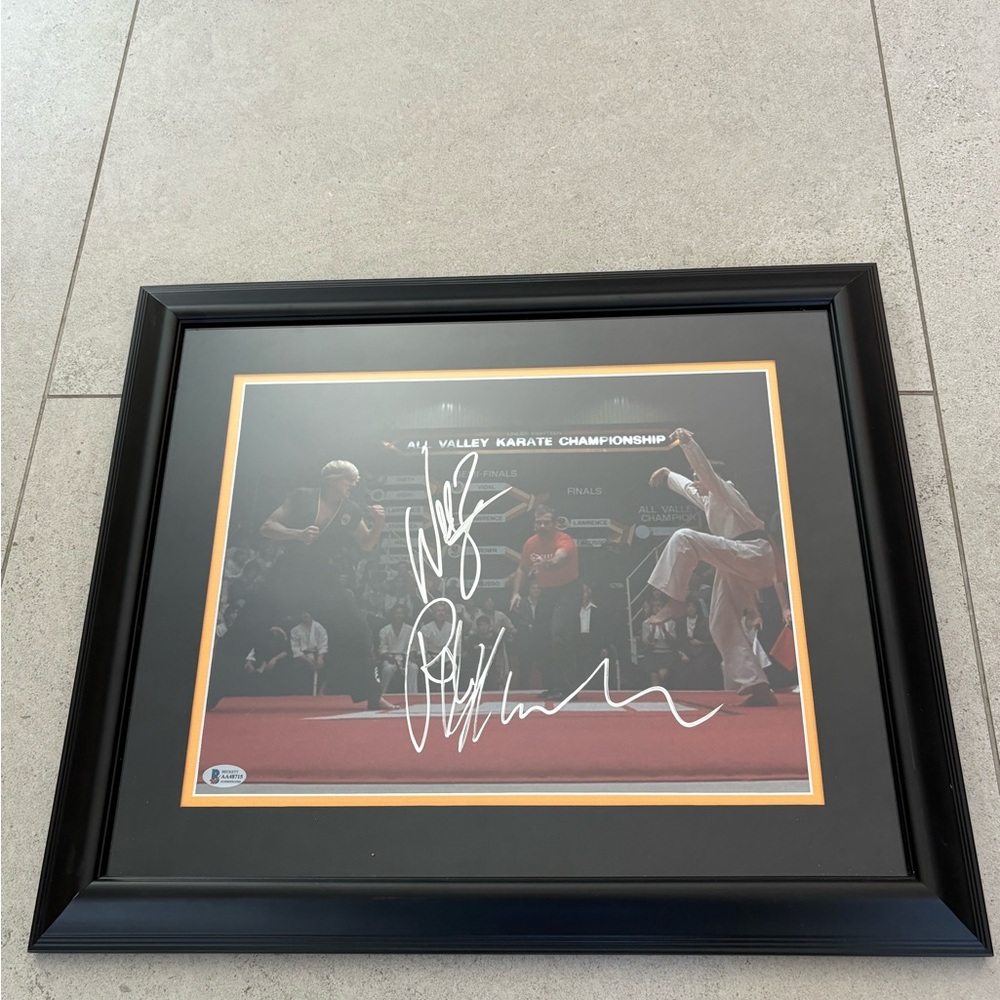 Framed Karate Championship Signed Photo